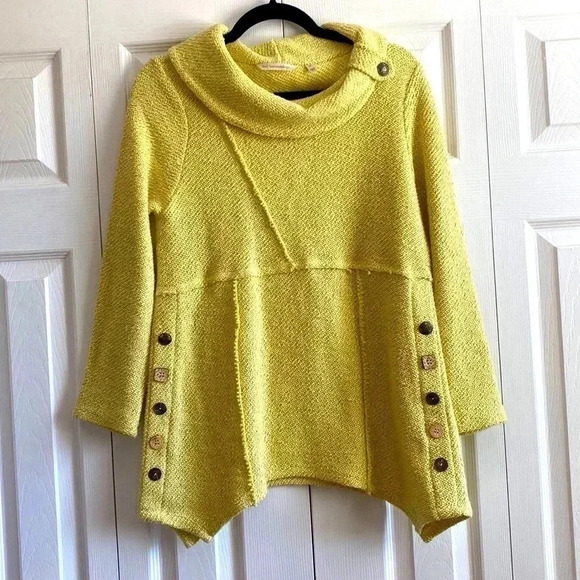 Soft Surroundings Cowl Neck Asymmetrical Sweater SP - Picture 2 of 7